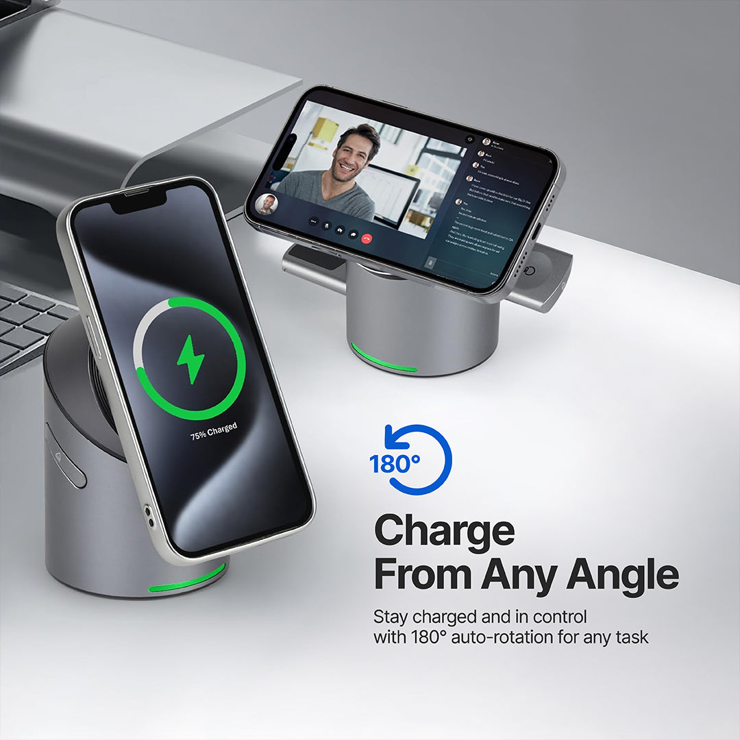 Halo MagSafe 3 in 1 Wireless Charging Station Qi2 - Image 5