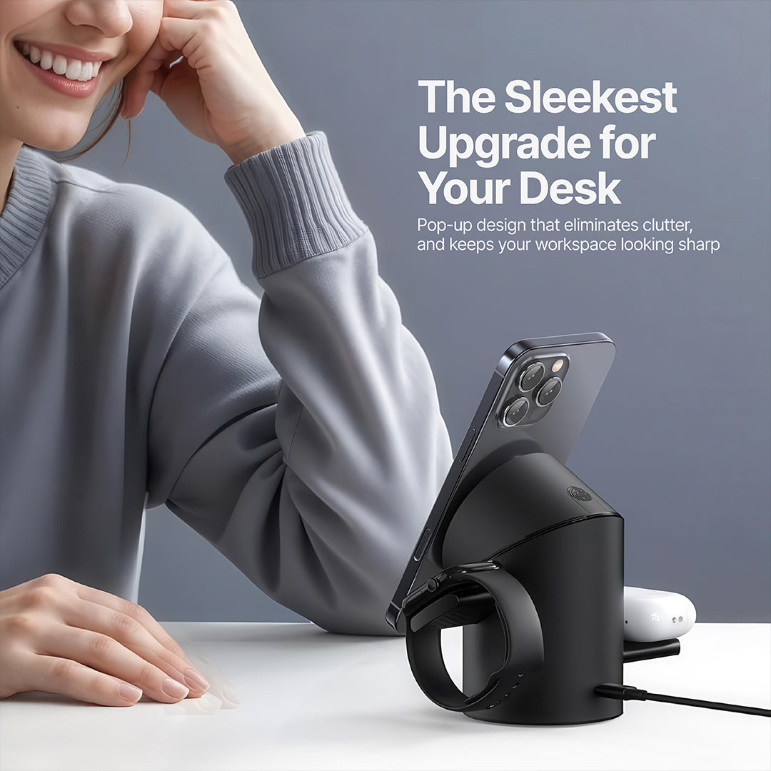 Halo MagSafe 3 in 1 Wireless Charging Station Qi2 - Image 7