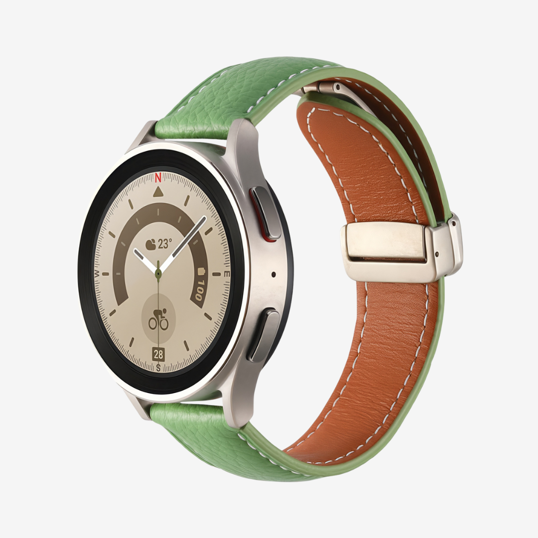 Classic Magnetic Leather Strap for Samsung Watch - Image 8