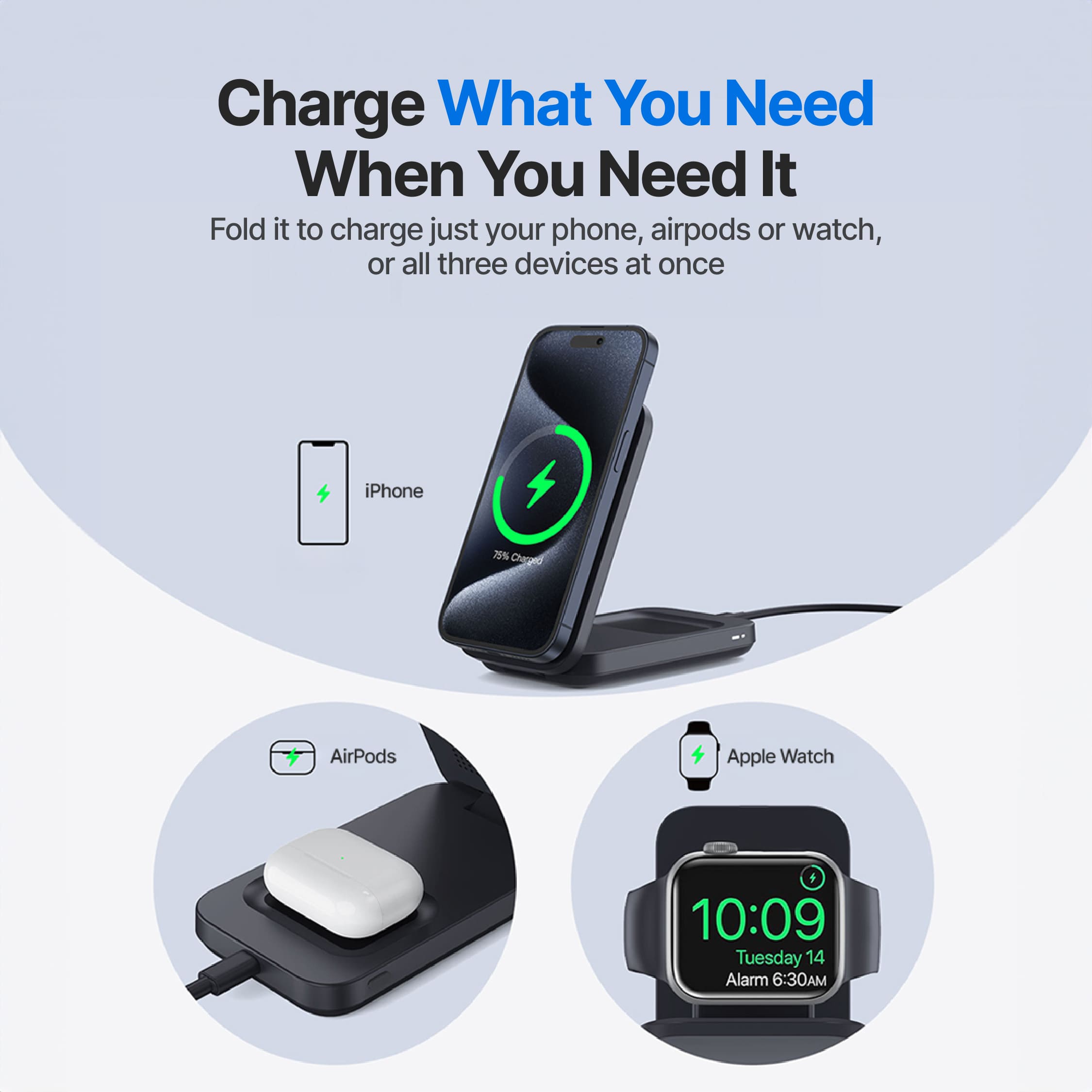 MagFlo 3 in 1 Wireless Charging Station Qi2 - Image 8