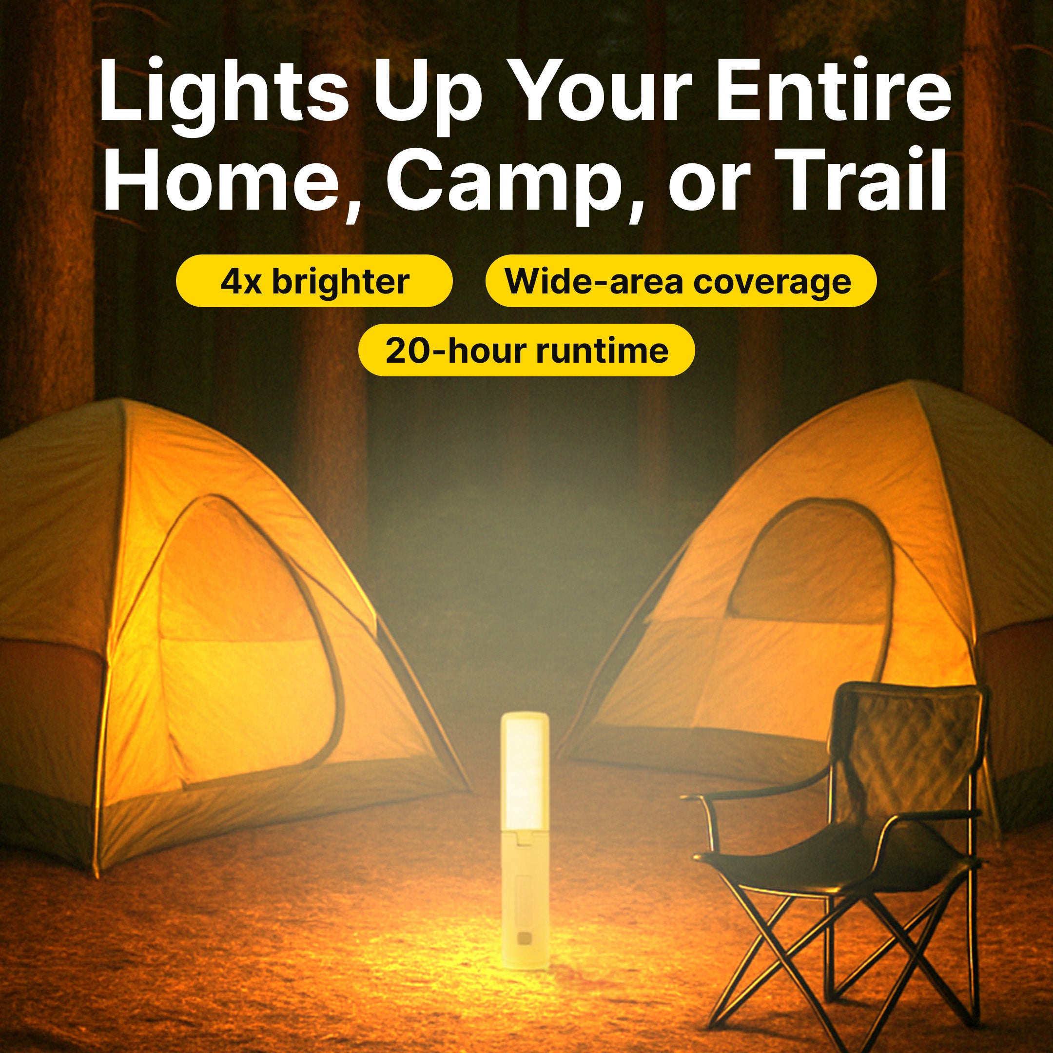 Outdoor Folding Camping Light with 8000 Lumens - Image 4