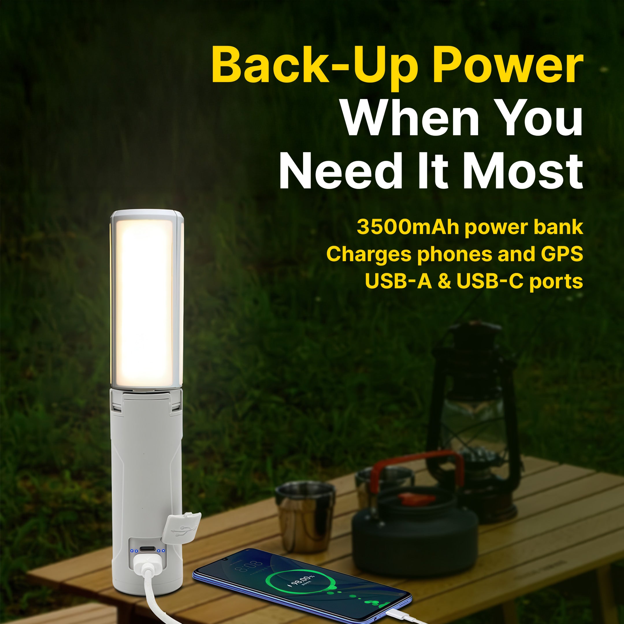 Outdoor Folding Camping Light with 8000 Lumens - Image 5