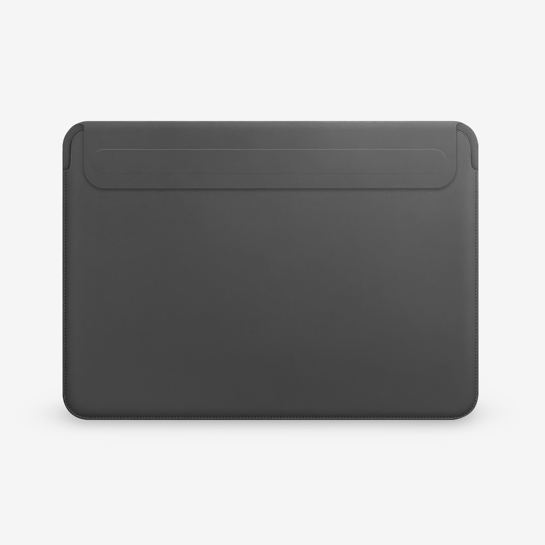 PU Leather MacBook Sleeve with Magnetic Flap and Mouse Pad - Image 3