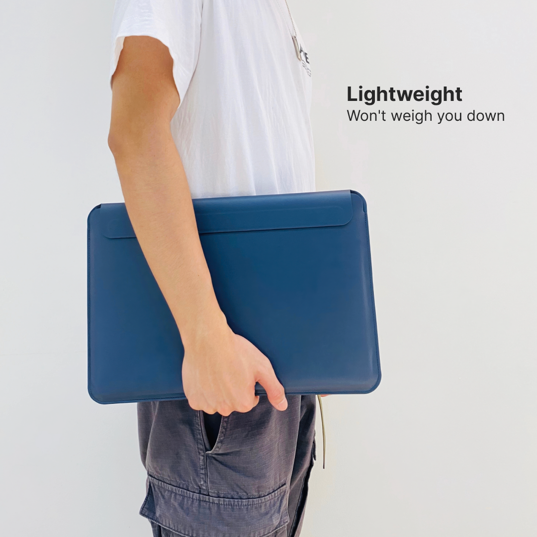 PU Leather MacBook Sleeve with Magnetic Flap and Mouse Pad - Image 7