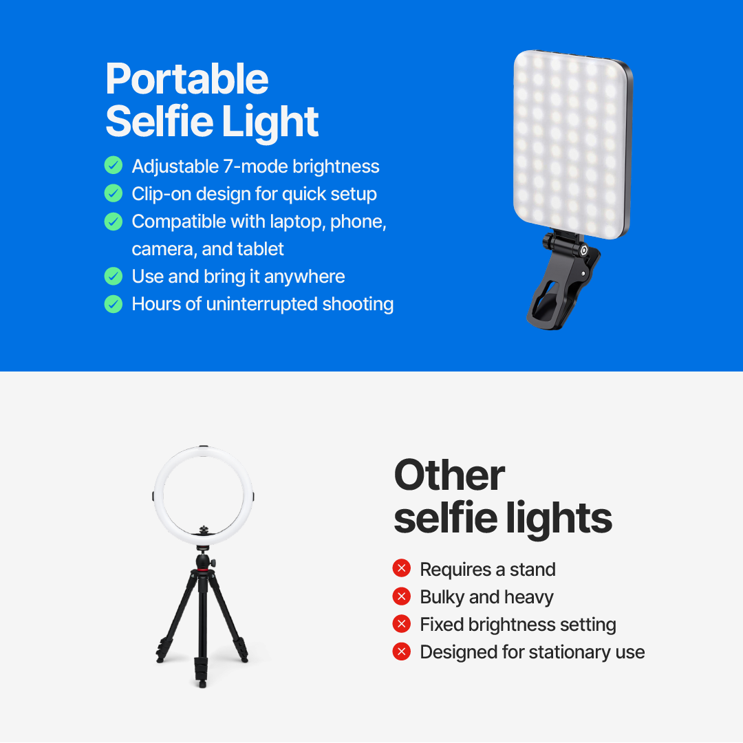 Portable Selfie Light with 7 Modes Brightness - Image 11