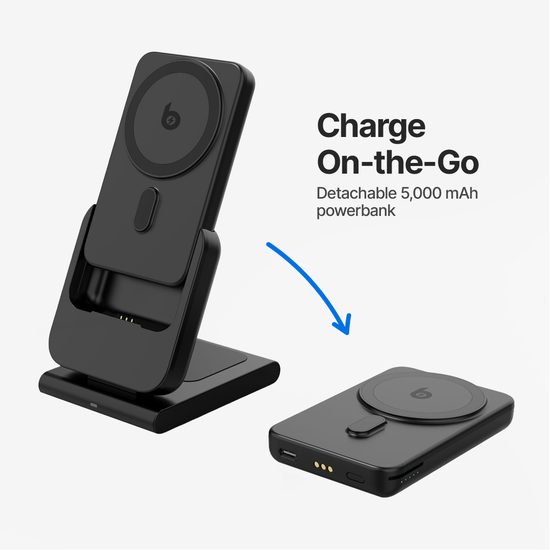 PowerMag 3-in-1 Magnetic Wireless Charger with Stand - Image 6