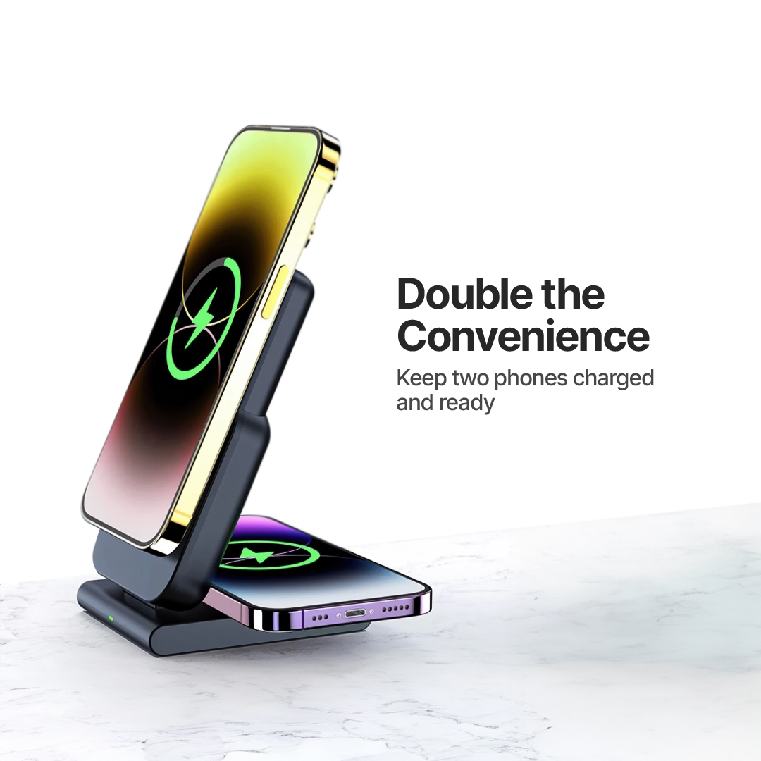 PowerMag 3-in-1 Magnetic Wireless Charger with Stand - Image 8
