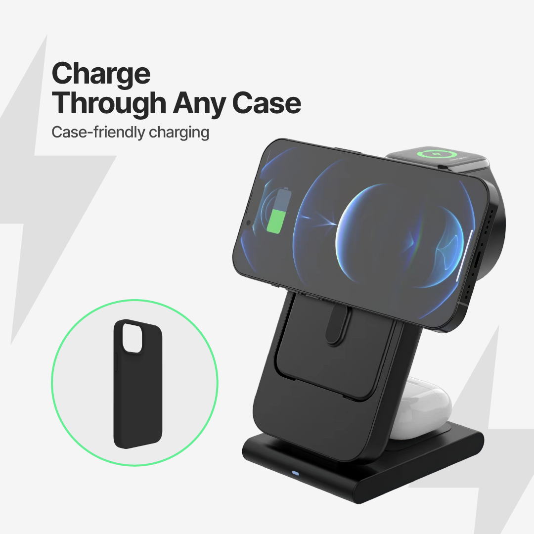 PowerMag 3-in-1 Magnetic Wireless Charger with Stand - Image 9