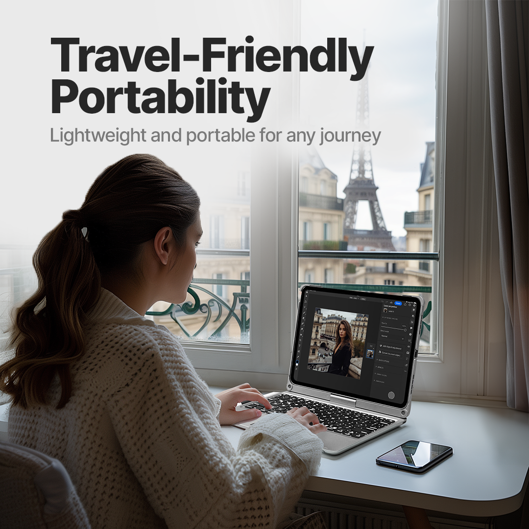 Rotate Pro Wireless Keyboard Case for iPad - Image 5