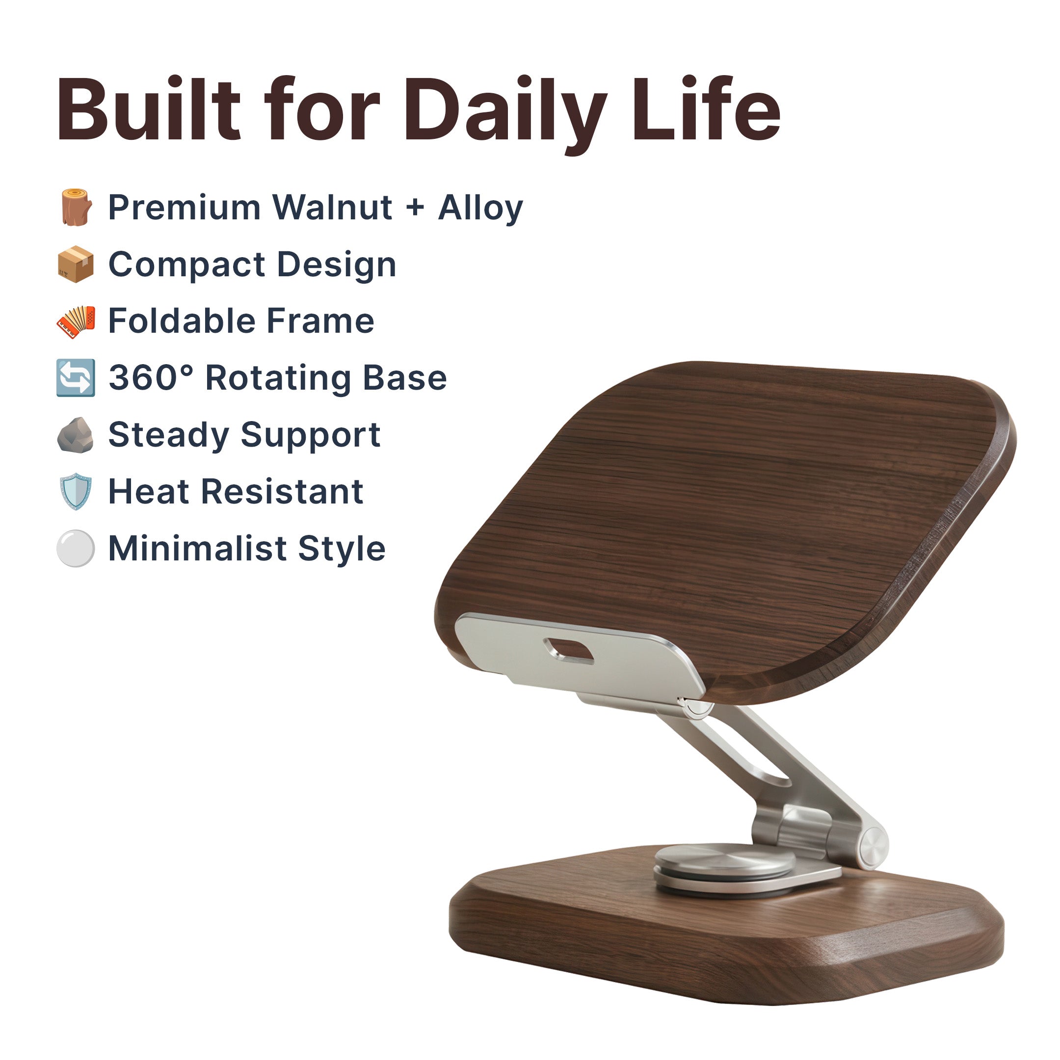 Wooden Phone and Tablet Stand - Image 2