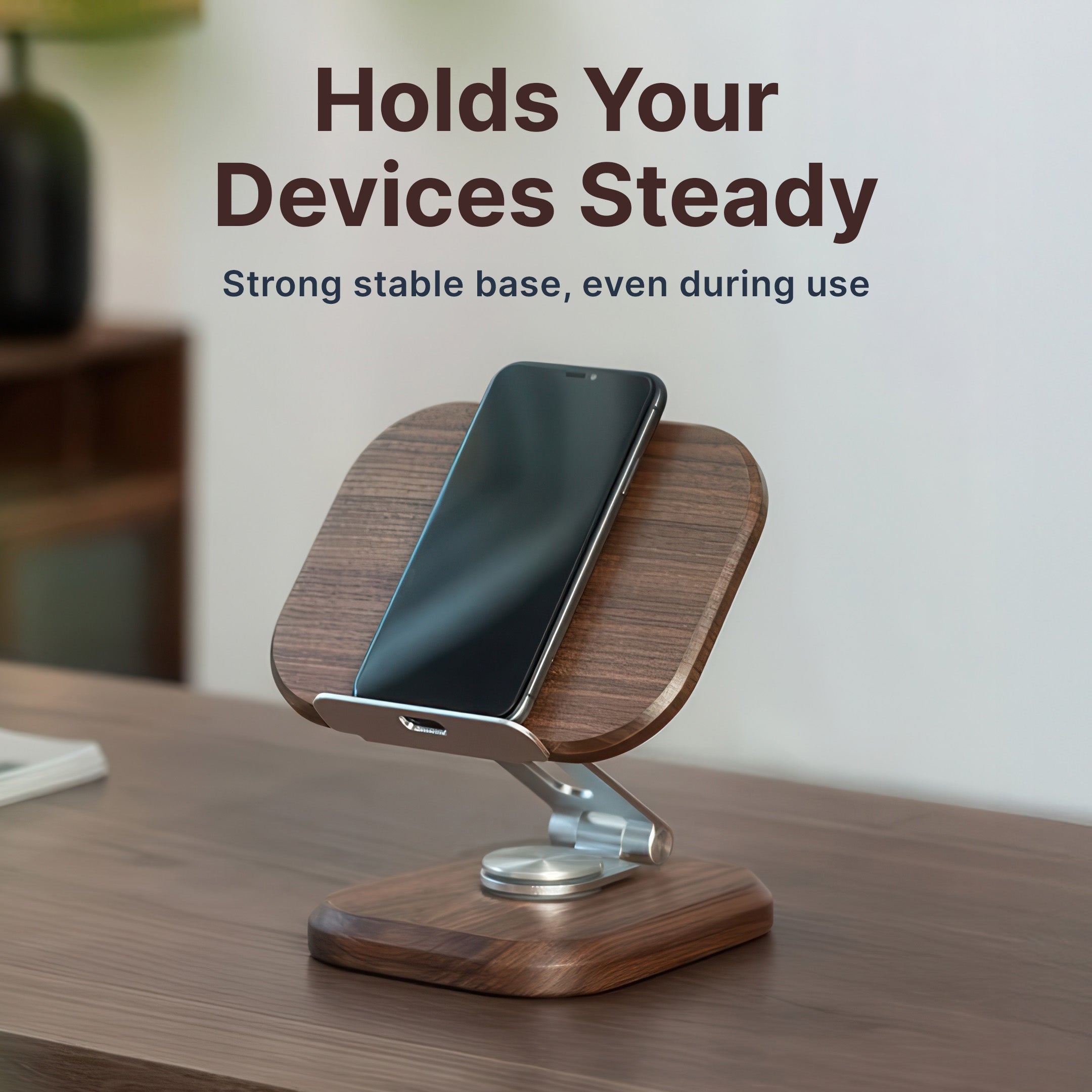 Wooden Phone and Tablet Stand - Image 4