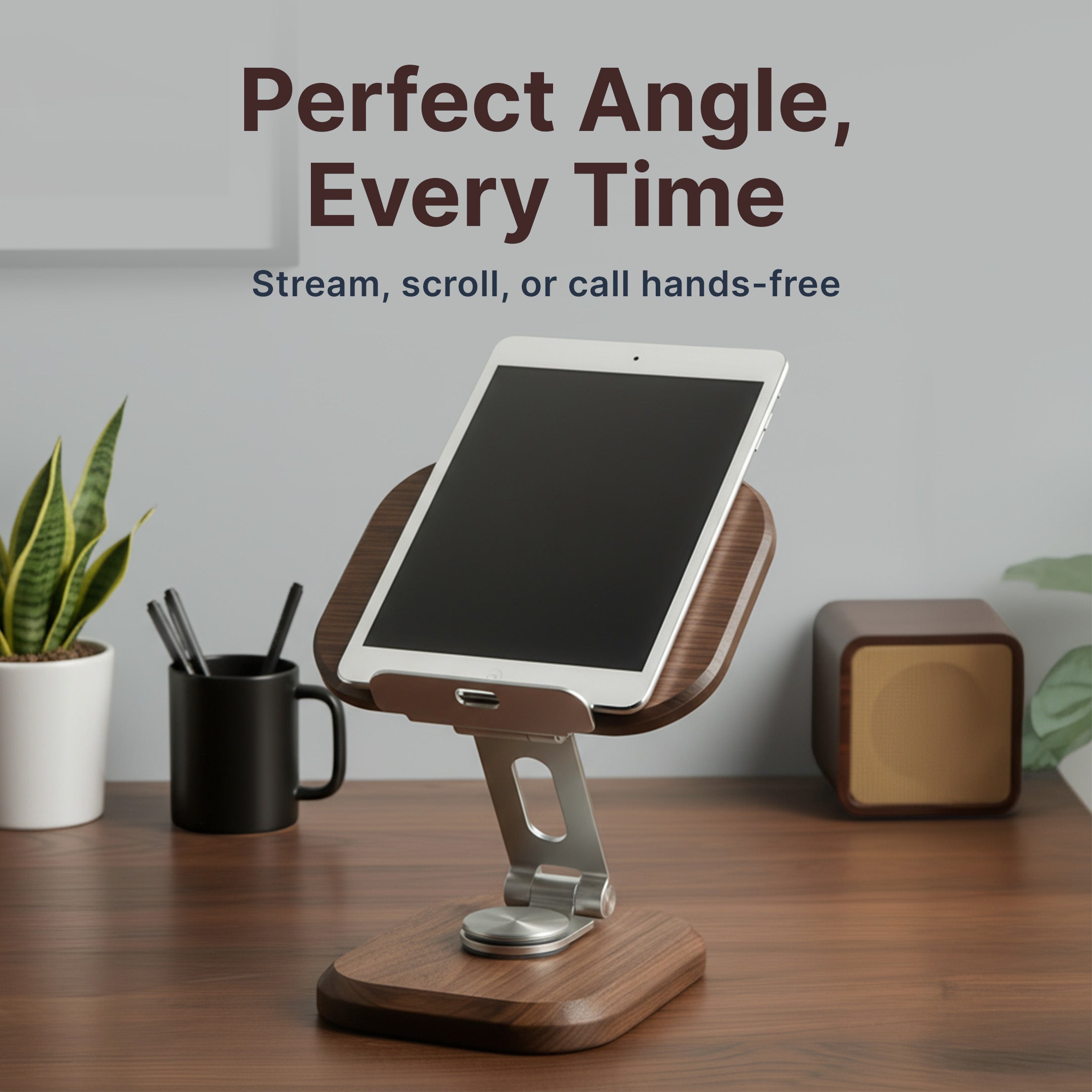 Wooden Phone and Tablet Stand - Image 5