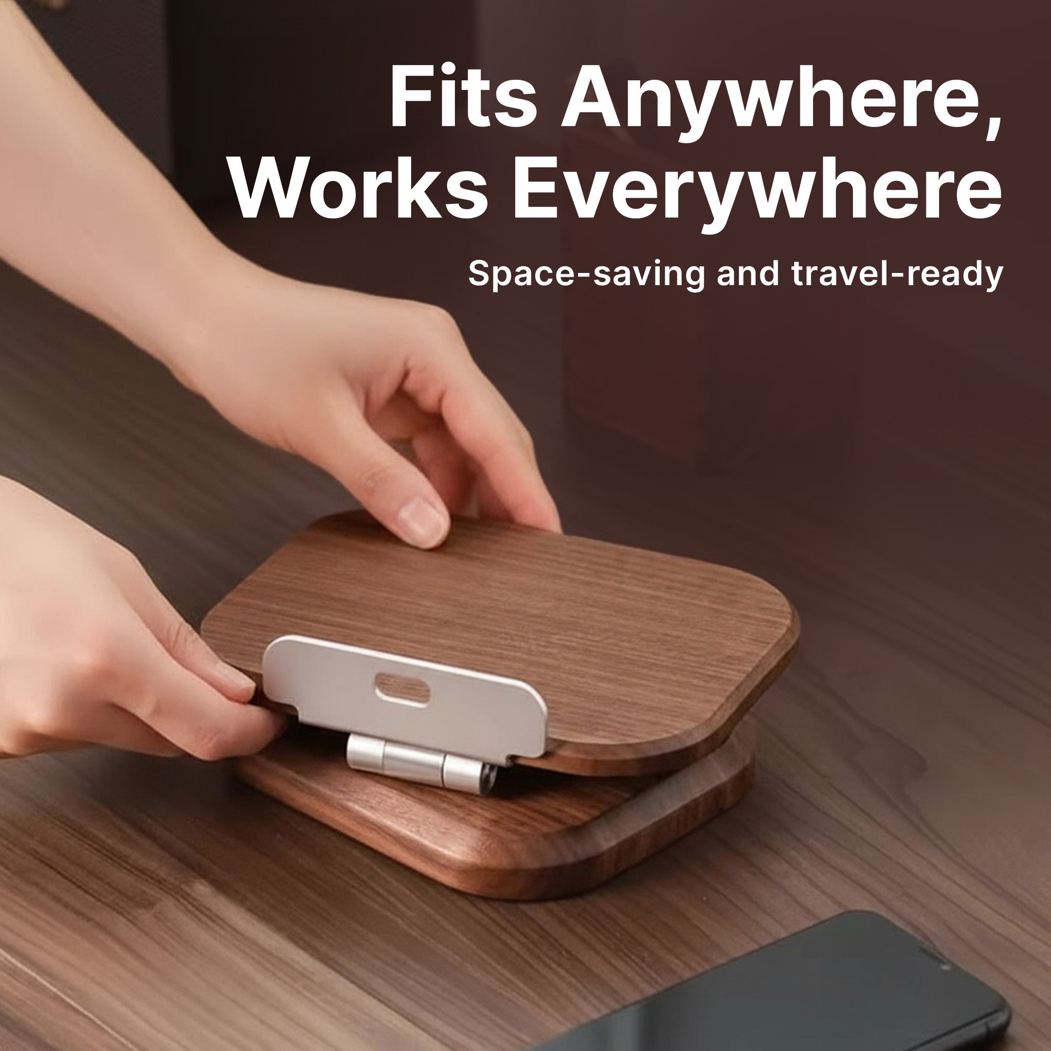 Wooden Phone and Tablet Stand - Image 6