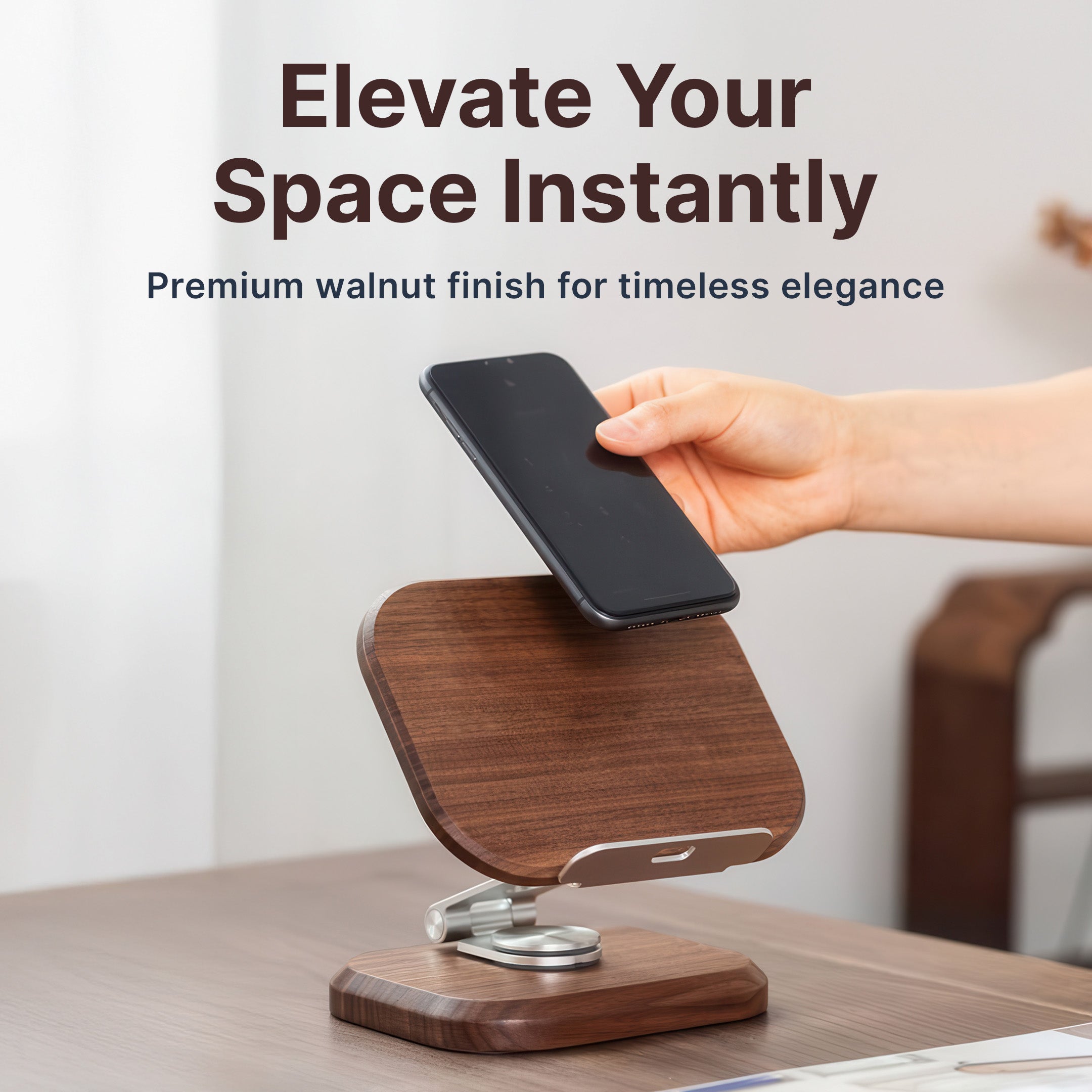 Wooden Phone and Tablet Stand - Image 8
