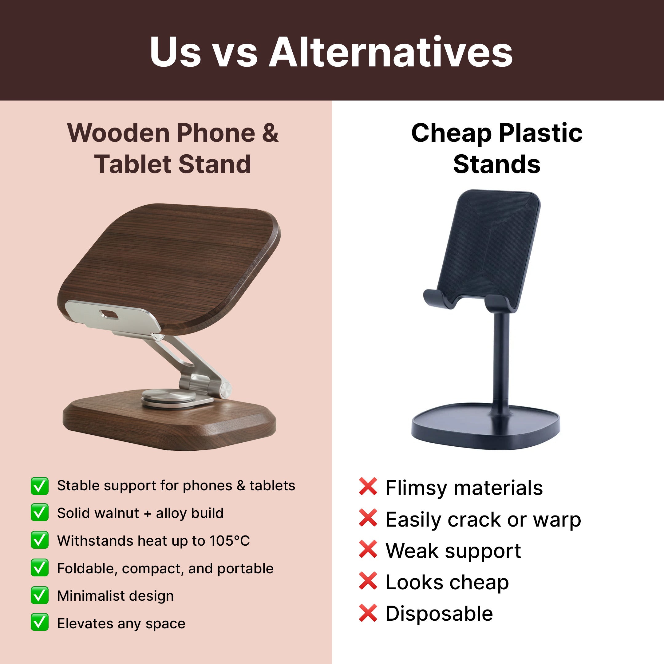 Wooden Phone and Tablet Stand - Image 9