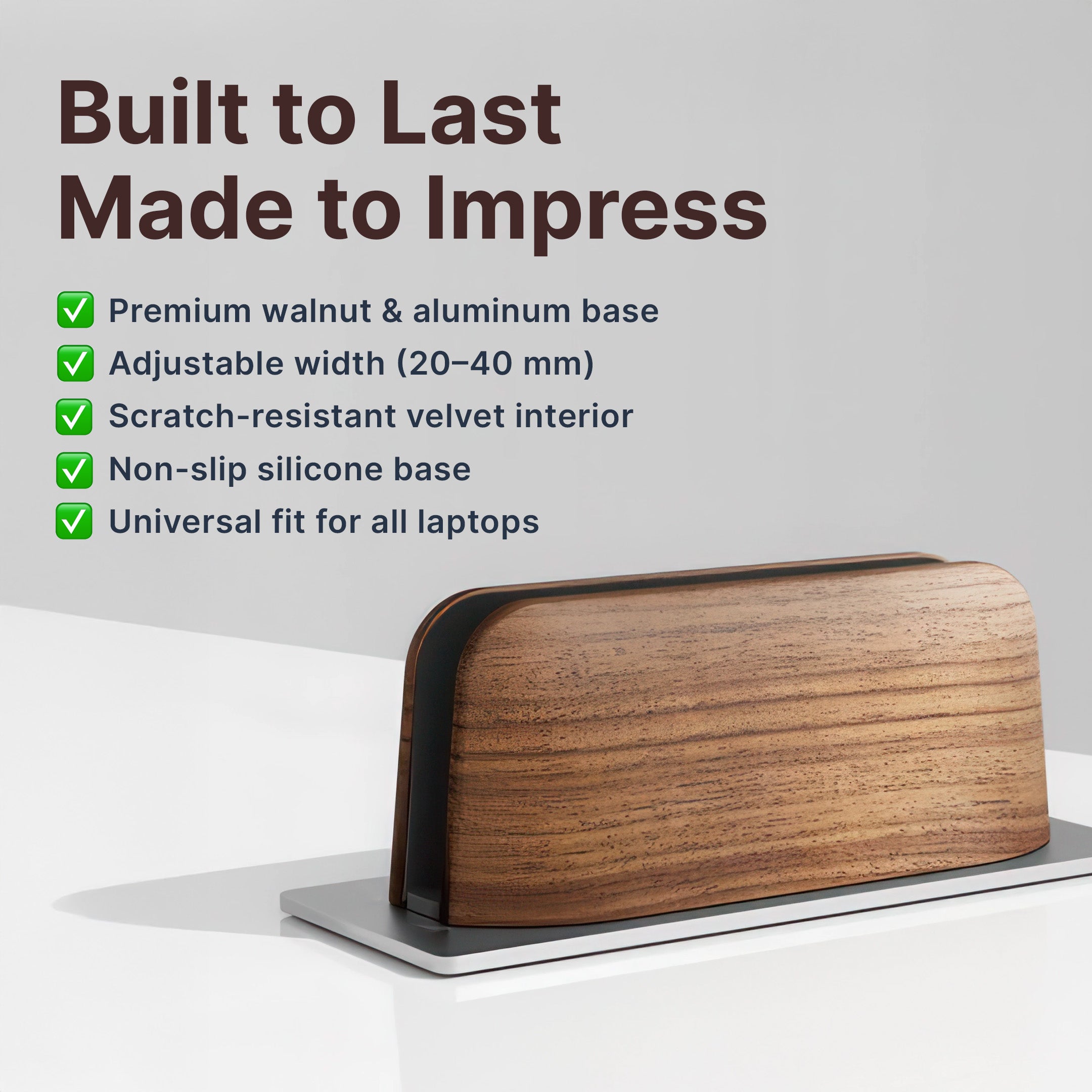 Wooden Vertical Laptop Holder - Image 2