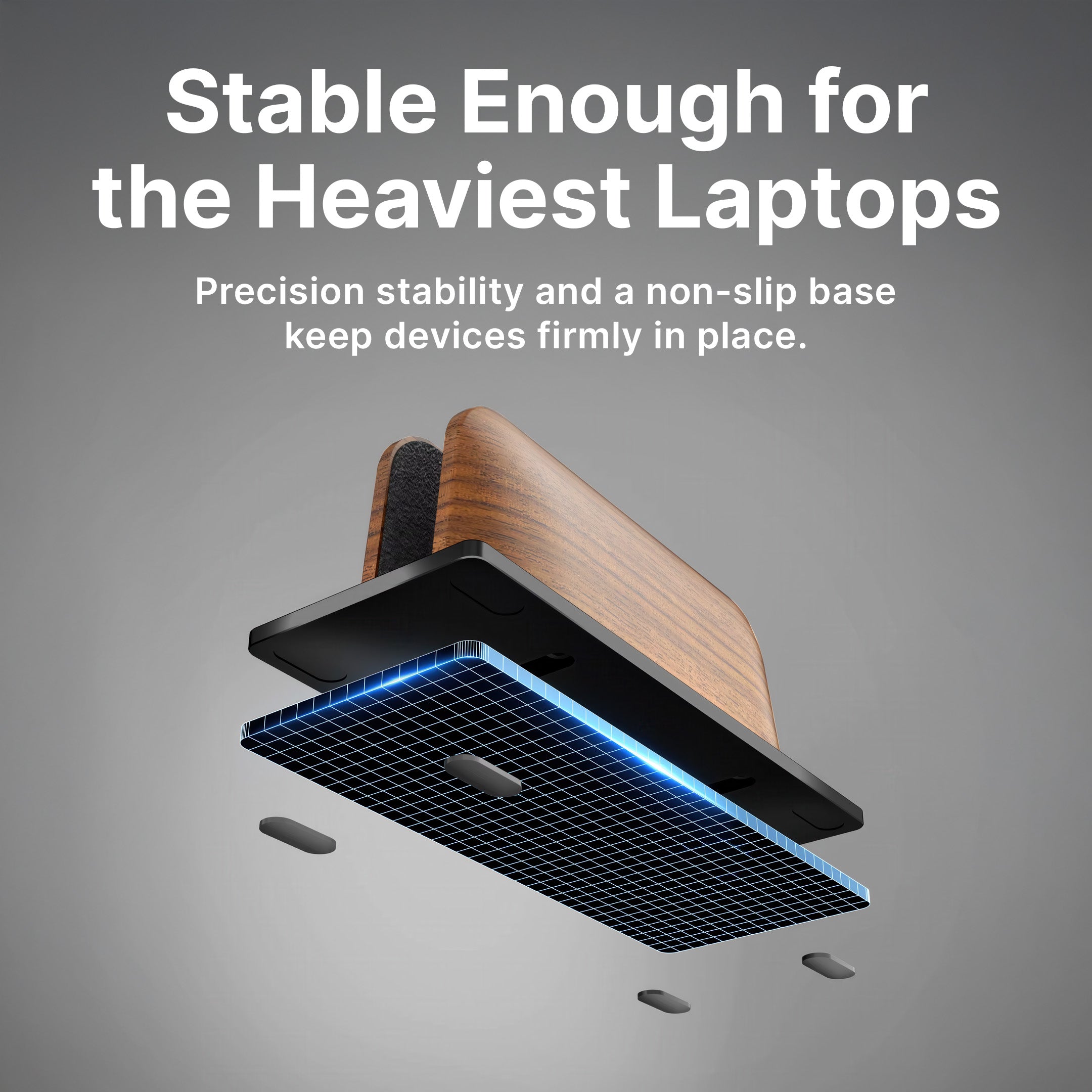 Wooden Vertical Laptop Holder - Image 4