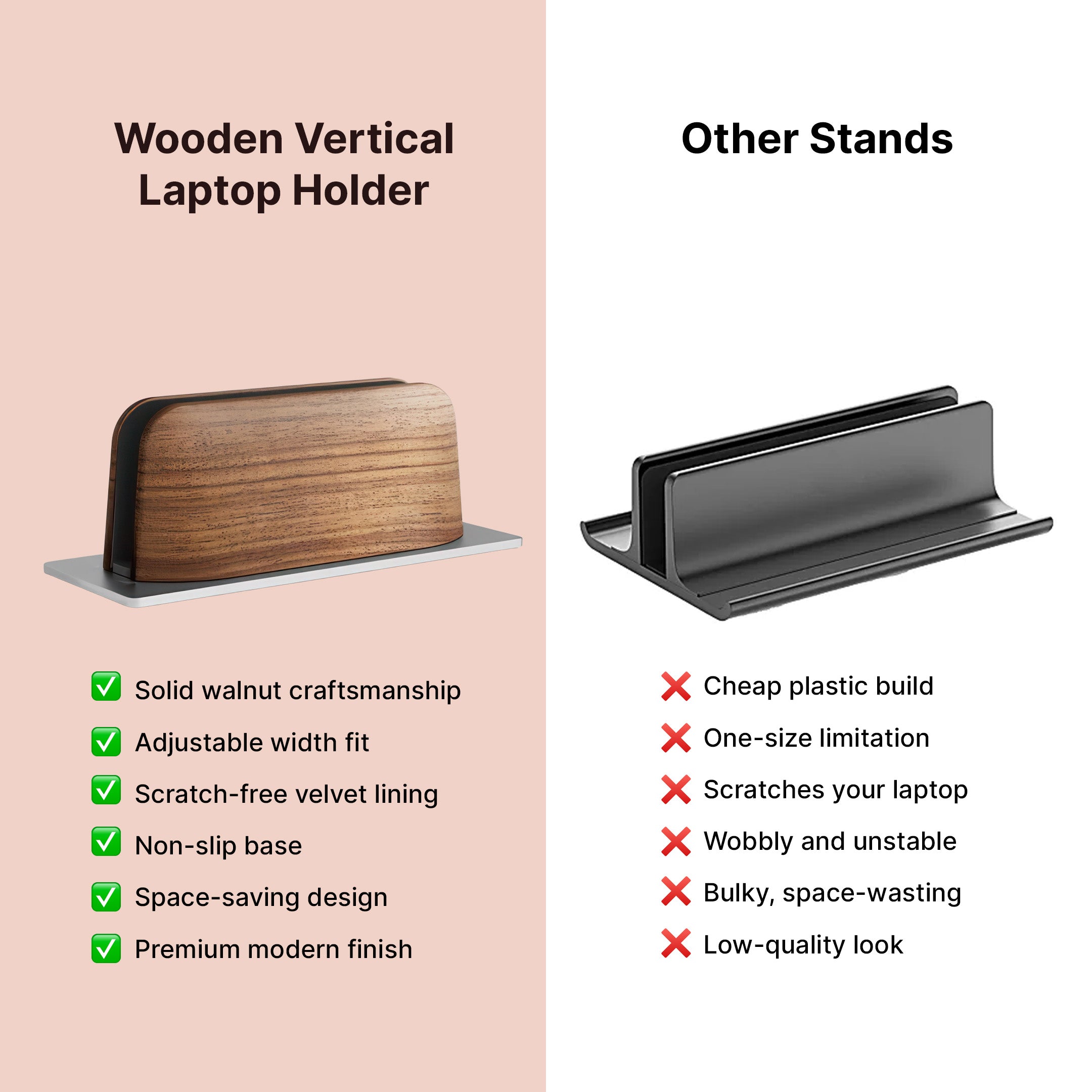 Wooden Vertical Laptop Holder - Image 8
