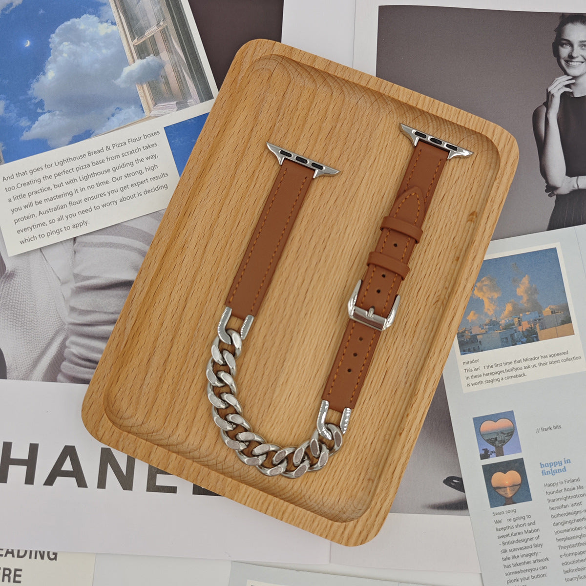 Leather Link Apple Watch Strap - Image 12