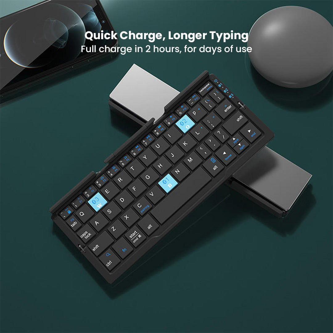 UltraFold Mini Ergonomic Wireless Keyboard with Bluetooth - Image 7