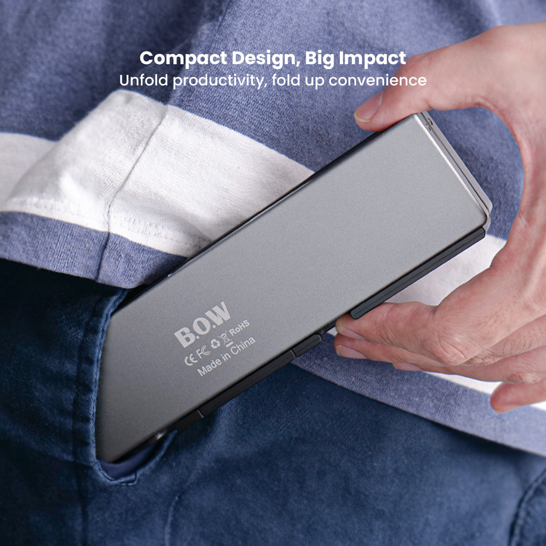 UltraFold Mini Ergonomic Wireless Keyboard with Bluetooth - Image 8