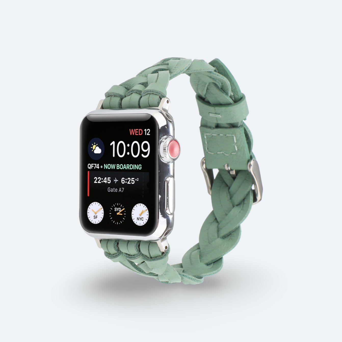 Artisan Weave Leather Apple Watch Strap - Image 3