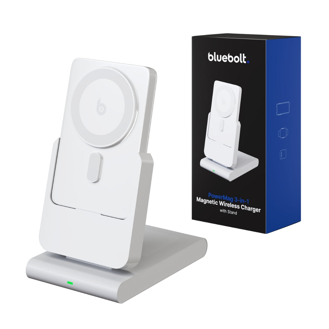 PowerMag 3-in-1 Magnetic Wireless Charger with Stand - Image 2