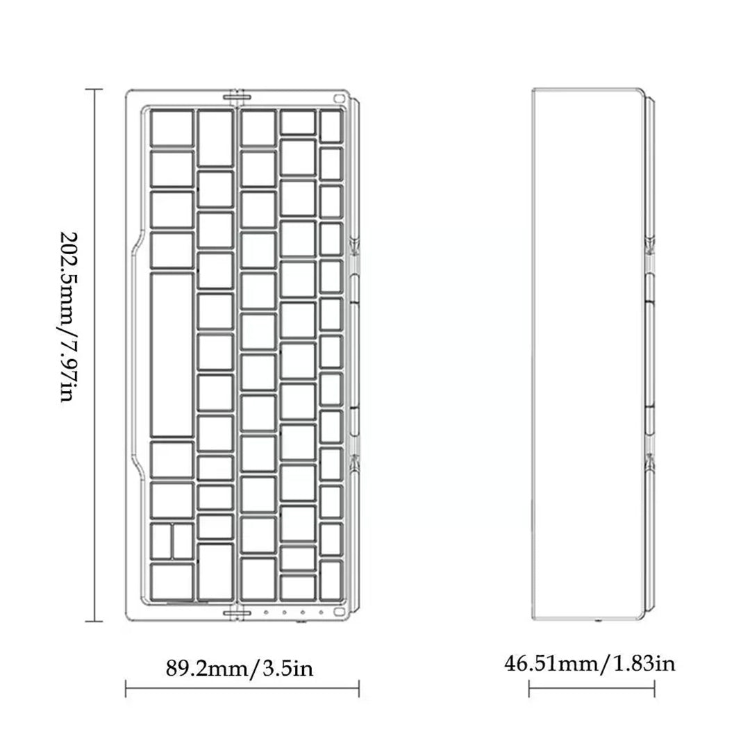 UltraFold Mini Ergonomic Wireless Keyboard with Bluetooth - Image 12
