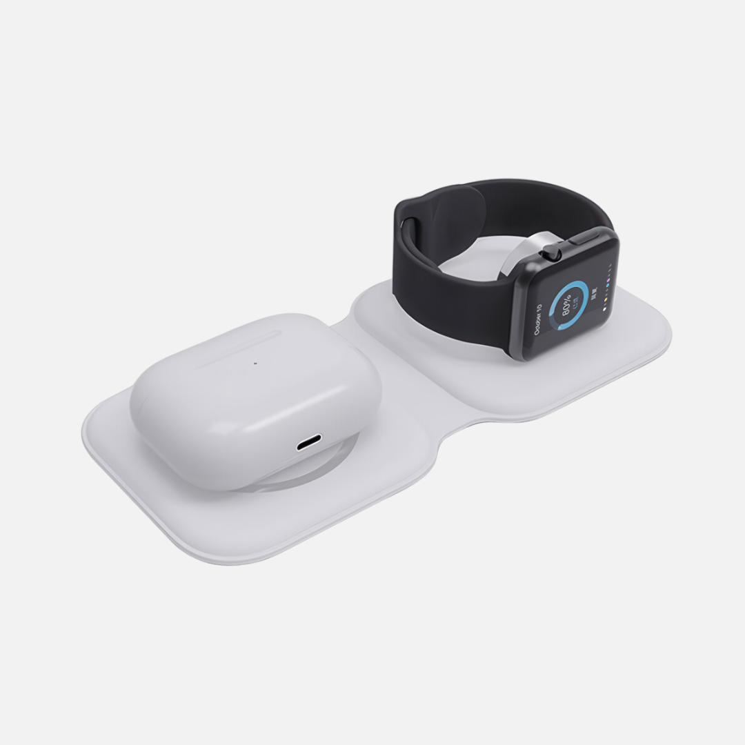 MagFold 2-in-1 Foldable Dual Wireless Charging Pad - Image 2